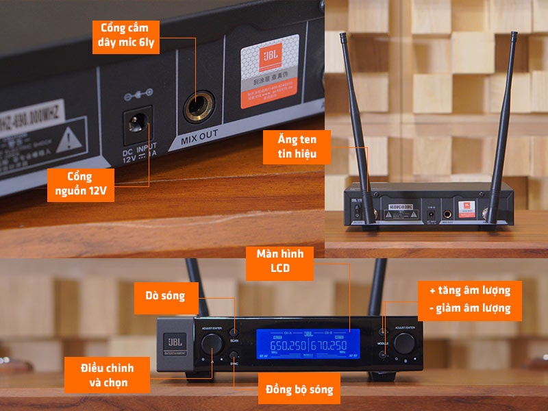 Micro không dây JBL VM200
