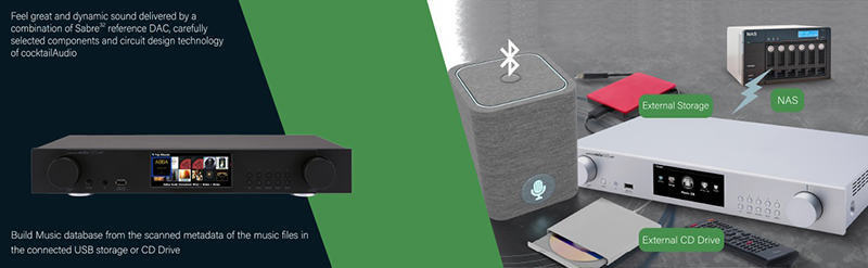 kết nối của Music Server Cocktail Audio N25AMP
