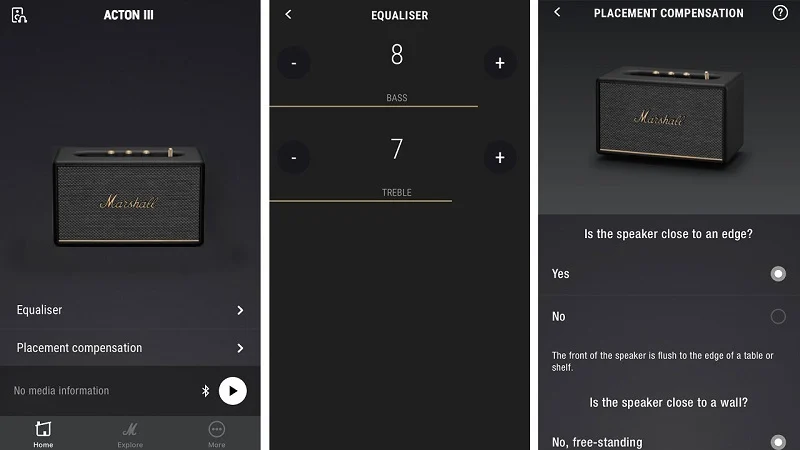 Marshall Acton III có khả năng kết nối với ứng dụng Marshall Bluetooth