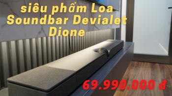 Lắp đặt Loa Soundbar Devialet Dione siêu khủng tại căn hộ của khách hàng test nhạc và phim- An Tuấn