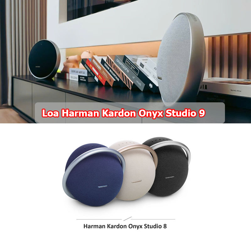 so sánh thiết kế Loa Harman Kardon Onyx Studio 9 và loa onyx 8